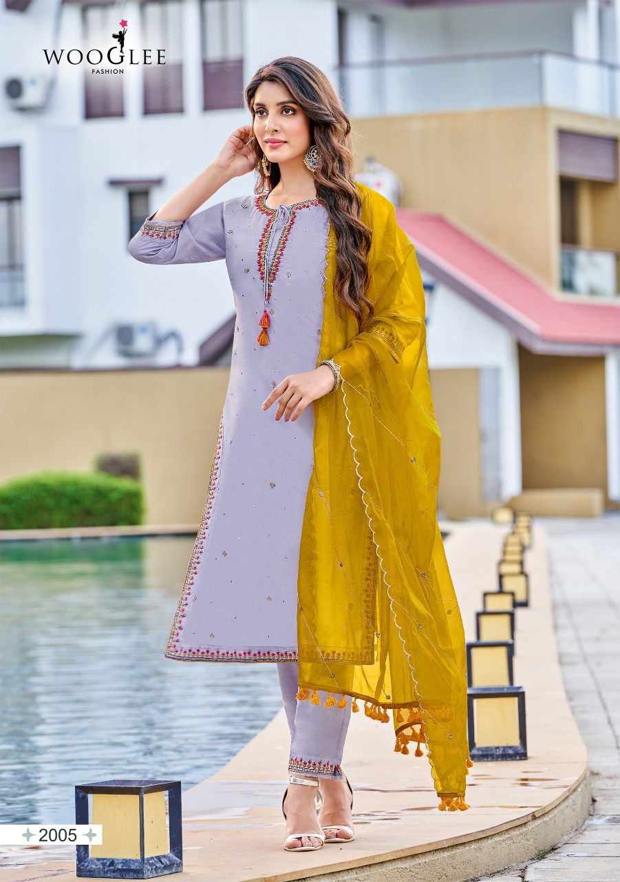 Wooglee Nikhar Ethnic Wear Wholesale Readymade Designer Salwar Suits Catalog